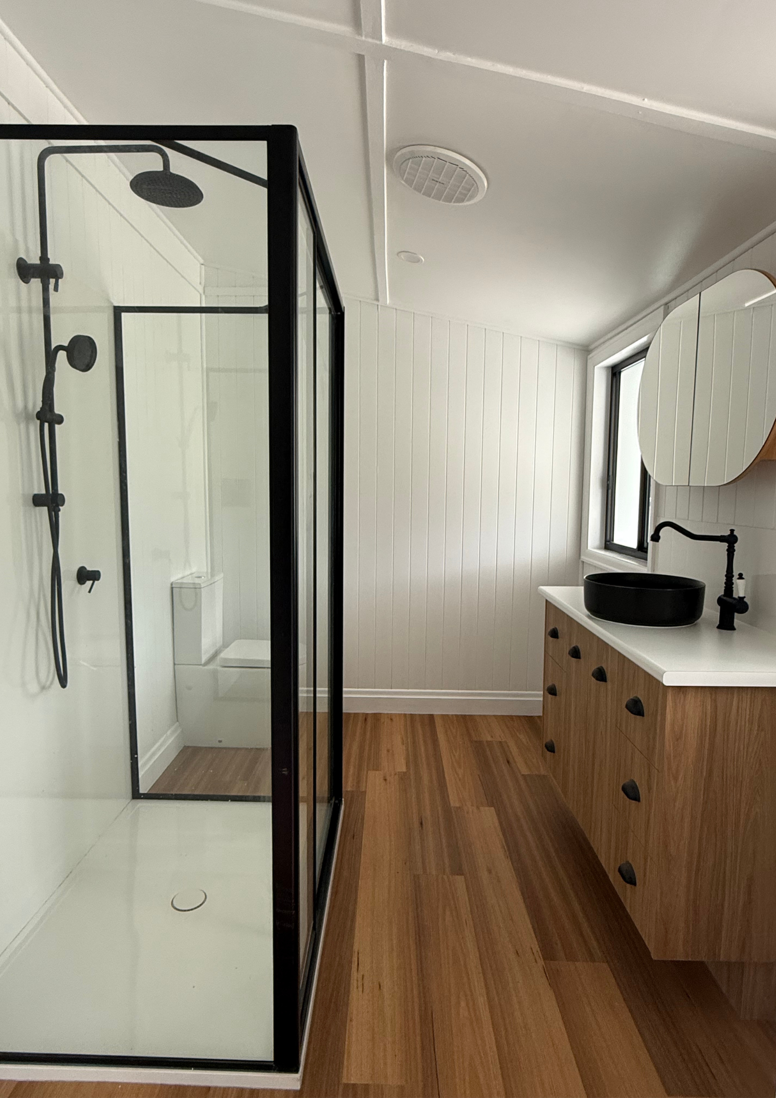 Completed bathroom renovation