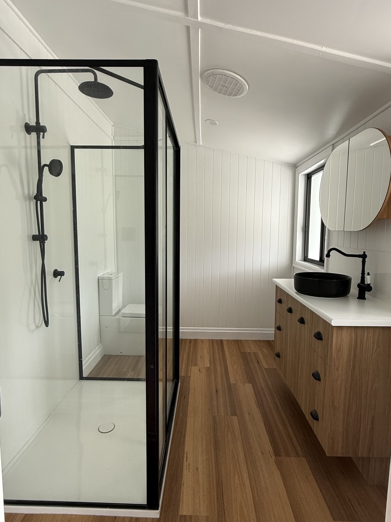 Completed bathroom renovation