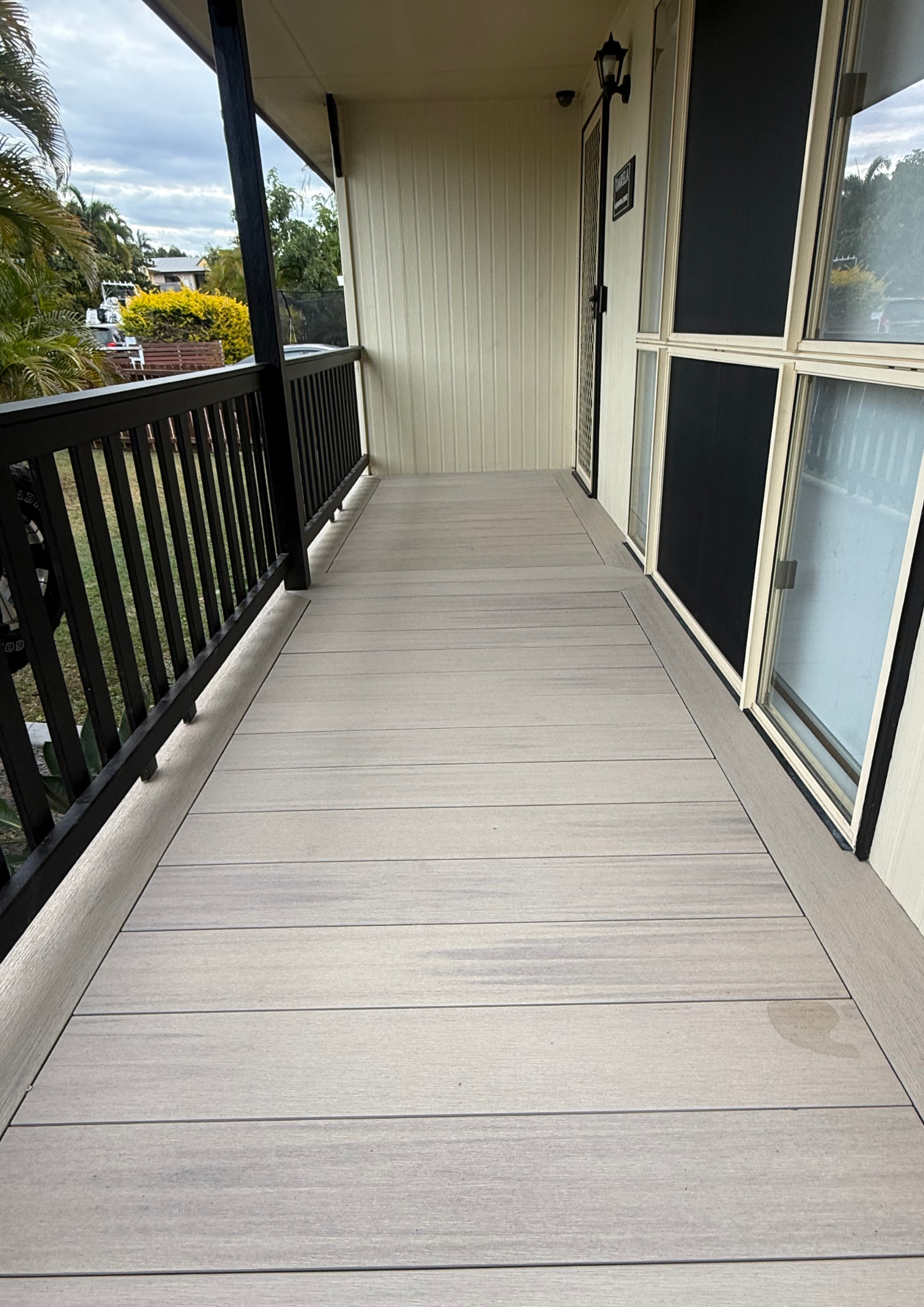 Completed composite deck upgrade