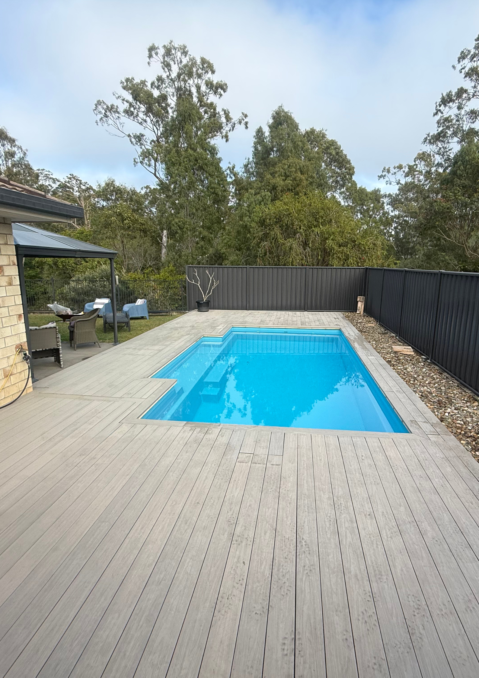 Pool area after renovation
